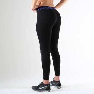 GYMSHARK full length black workout leggings